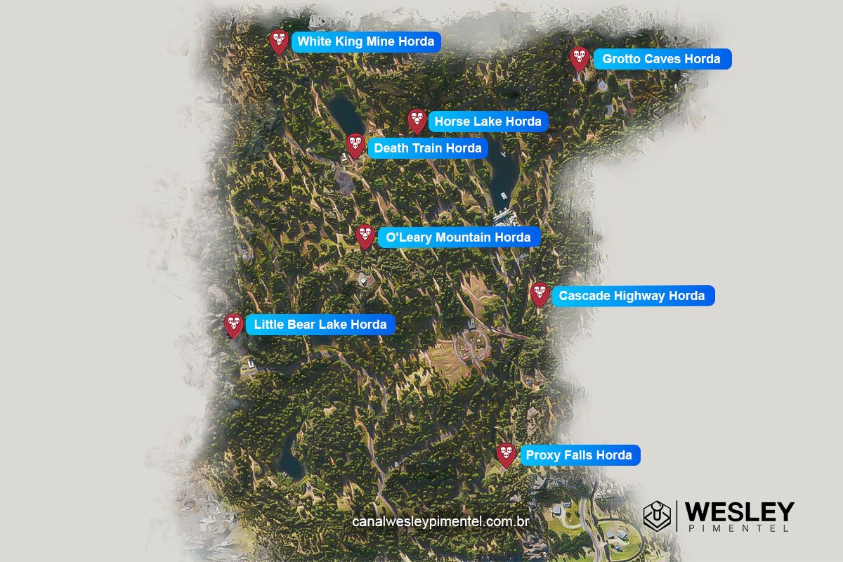 Localização de todas as hordas de Days Gone - canalwesleypimentel